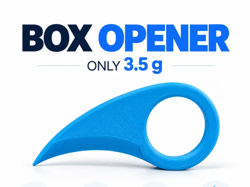 Abridor de Caixas Apri Scatole Ultra Light impresso em 3D