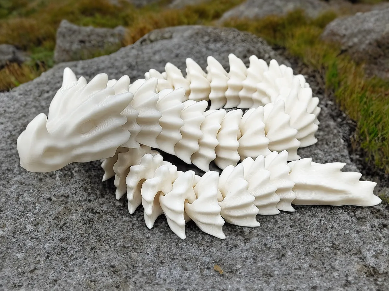 Dragão de Ossos Articulado impresso em 3D