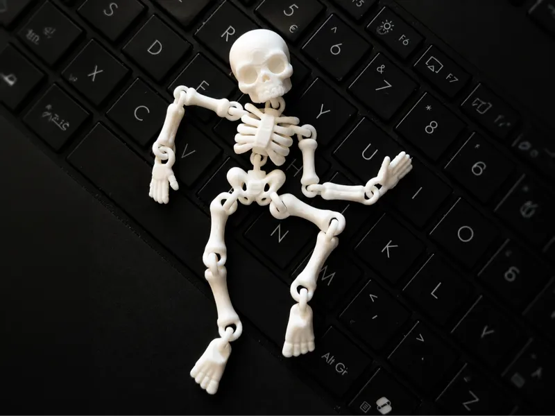 Esqueleto Flexível Articulado Mini impresso em 3D