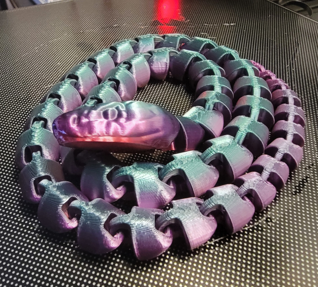 Cobra Articulada impresso em 3D