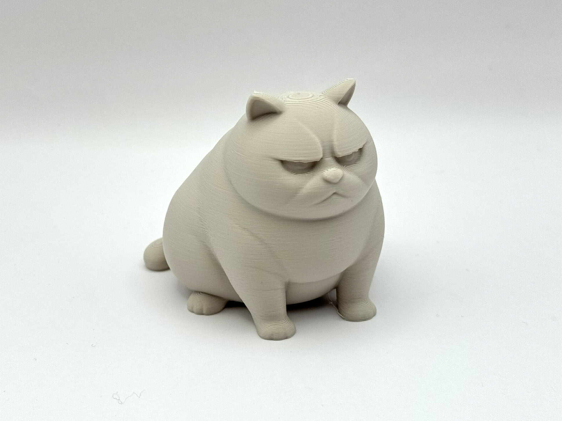 Estatueta Grumpy Cat impresso em 3D