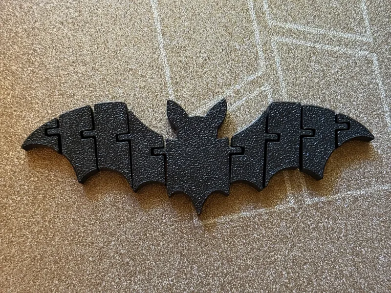 Flexi Bat Halloween V2 impresso em 3D