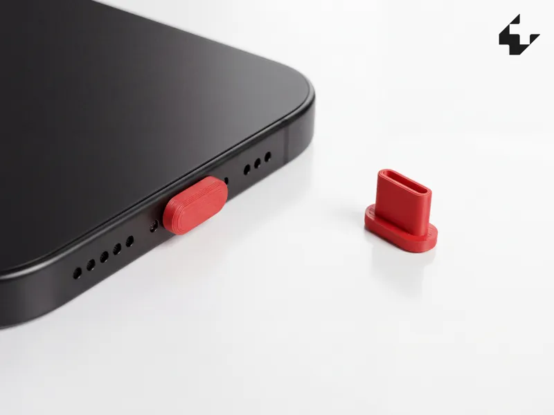 Tampa Anti-Poeira para Entrada USB-C impresso em 3D