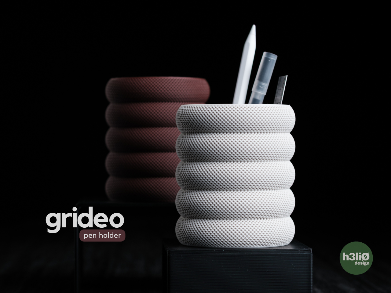 grideo · suporte de caneta impresso em 3D