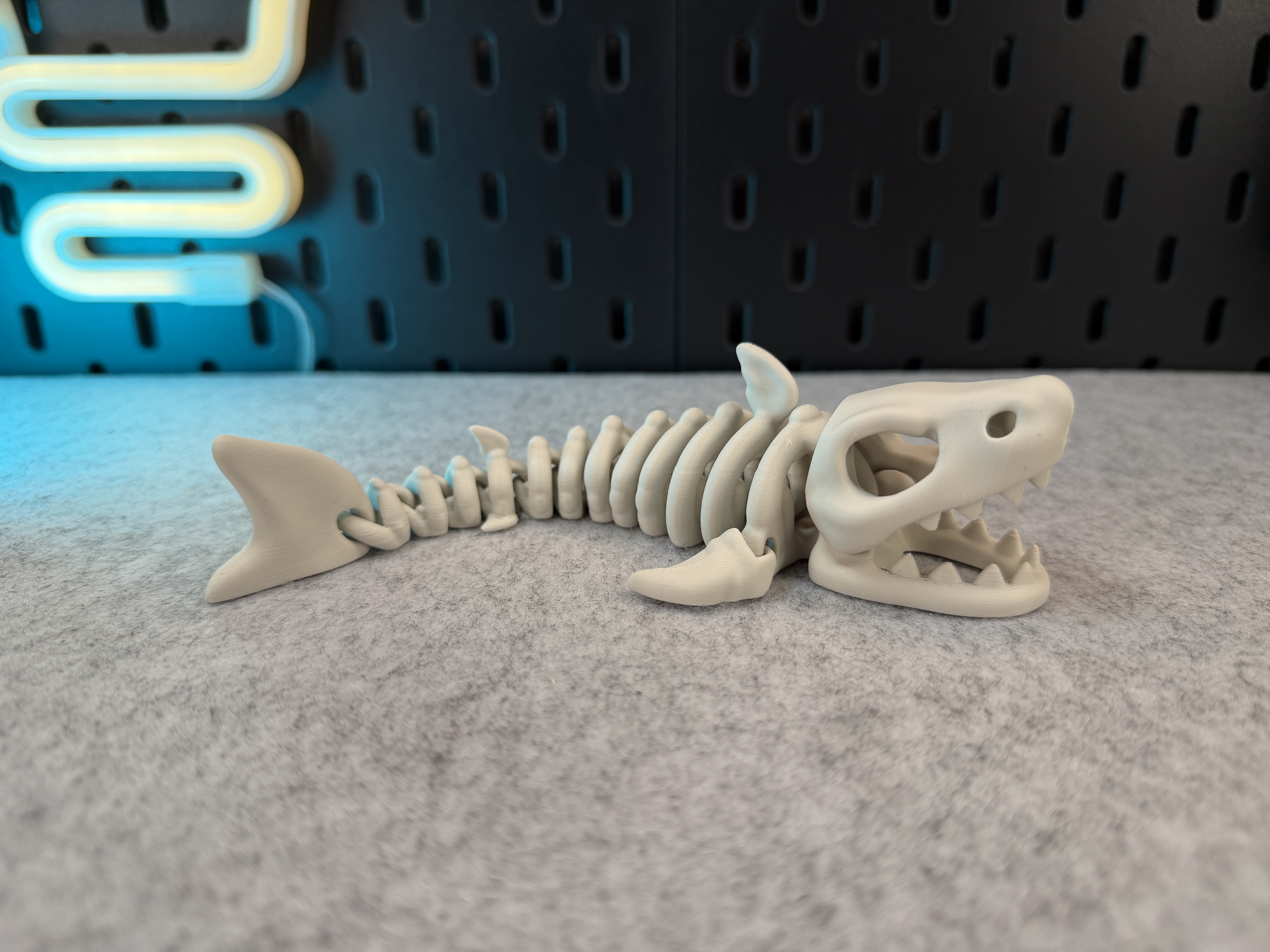 Tubarão Esqueleto Articulado impresso em 3D